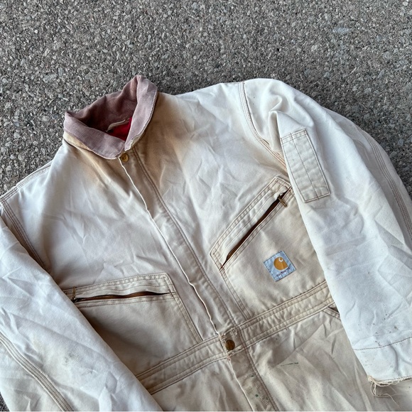 Vintage Carhartt Faded Insulated Coveralls - Picture 2 of 5